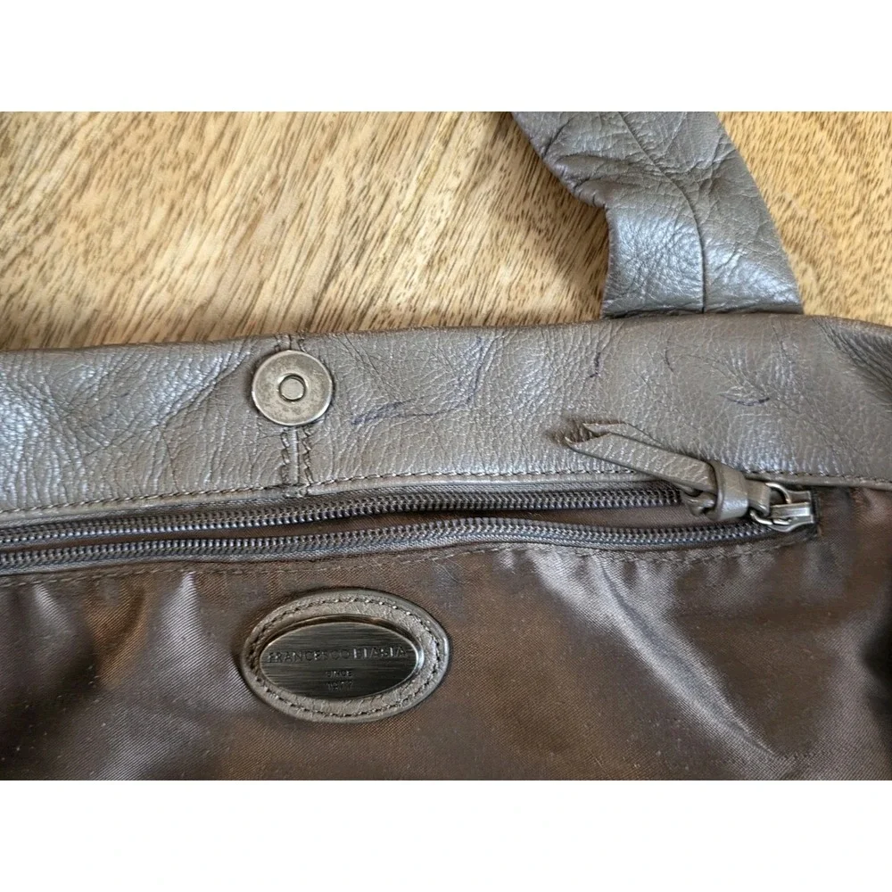 francesco biasia handbag Taupe Leather Hobo Large Shoulder Bag